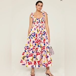 Kate spade summer floral tiered dress 100% cotton